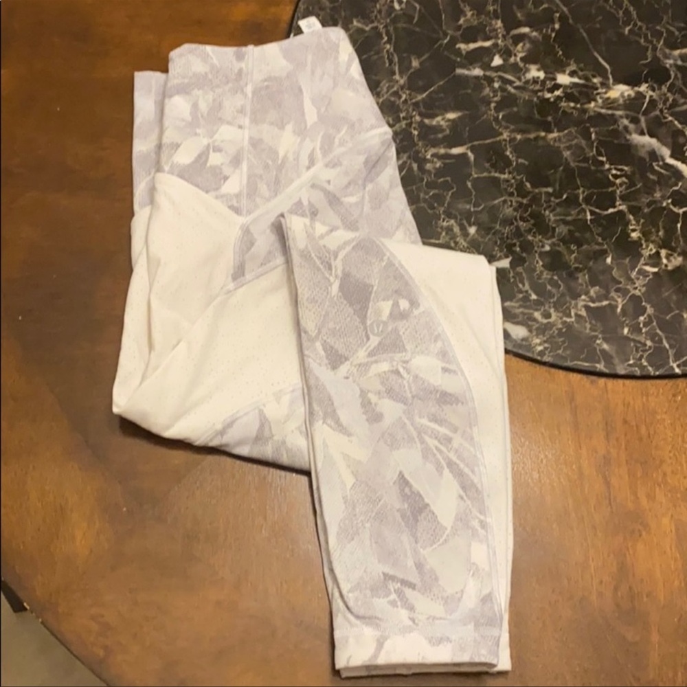 Lululemon leggings with mesh detail